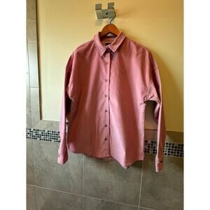 DICKIES Dusty Pink Corduroy Cotton Blend Shirt Jacket Shacket SZ M NWOT